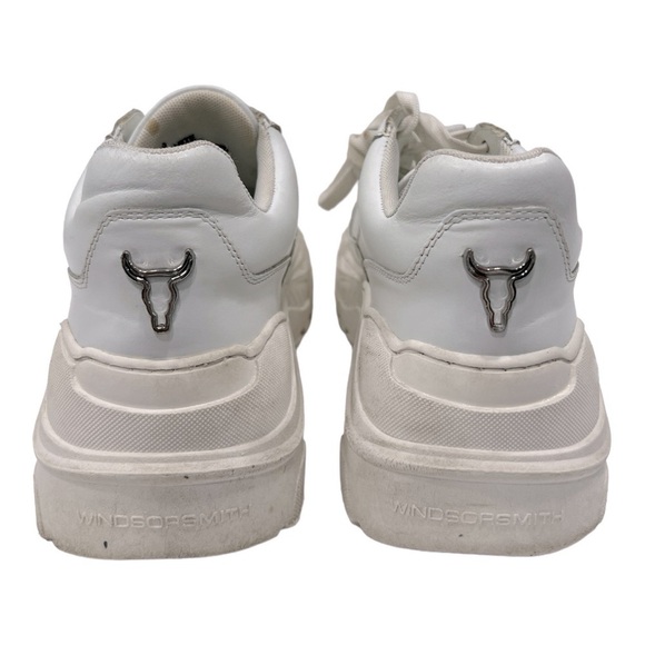 Windsor Smith Carte White Leather Womens Sneakers size 9 - Picture 8 of 12